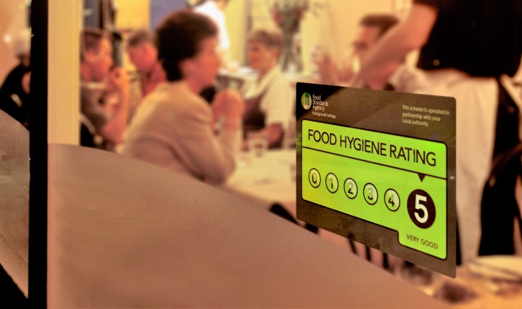 food hygiene rating 5 stars