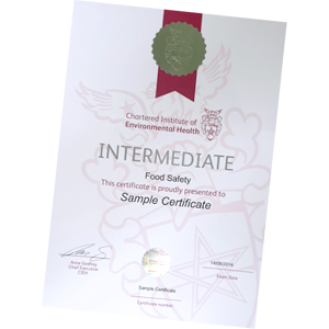Level 3 Certificate in Food Safety Level 3 Certificate in Food Safety